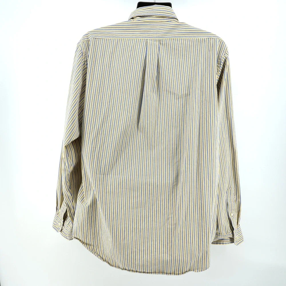 Polo Ralph Lauren Custom‎ Fit Down Long Sleeve Dress Shirt Mens 18 36/37 XXL